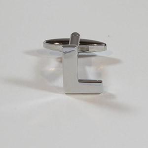 Cufflinks Letter L 100% Brass